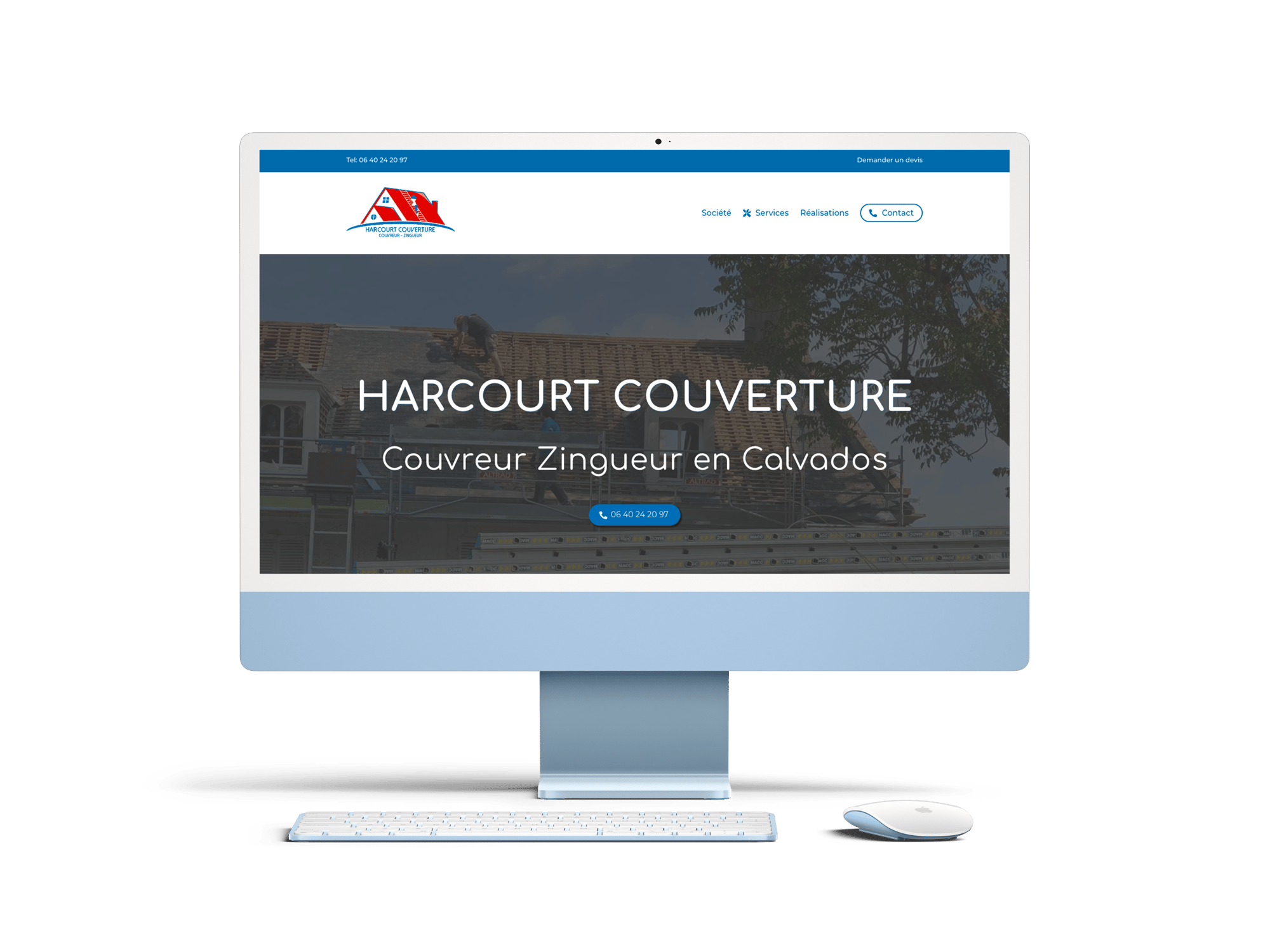 Harcourt Couverture - Site Vitrine - Crescent Communication