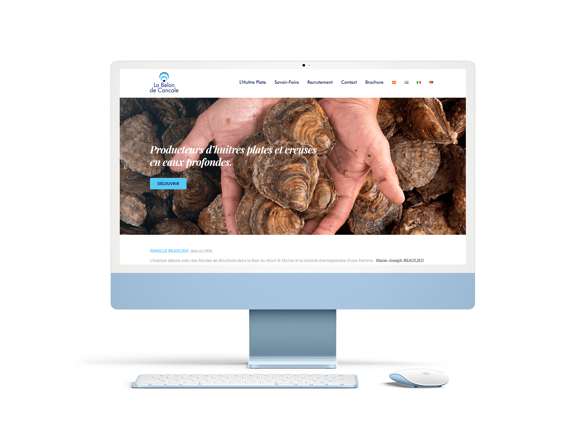 La Belon de Cancale - Site Vitrine - Crescent Communication La Belon de Cancale - Site Vitrine - Crescent Communication