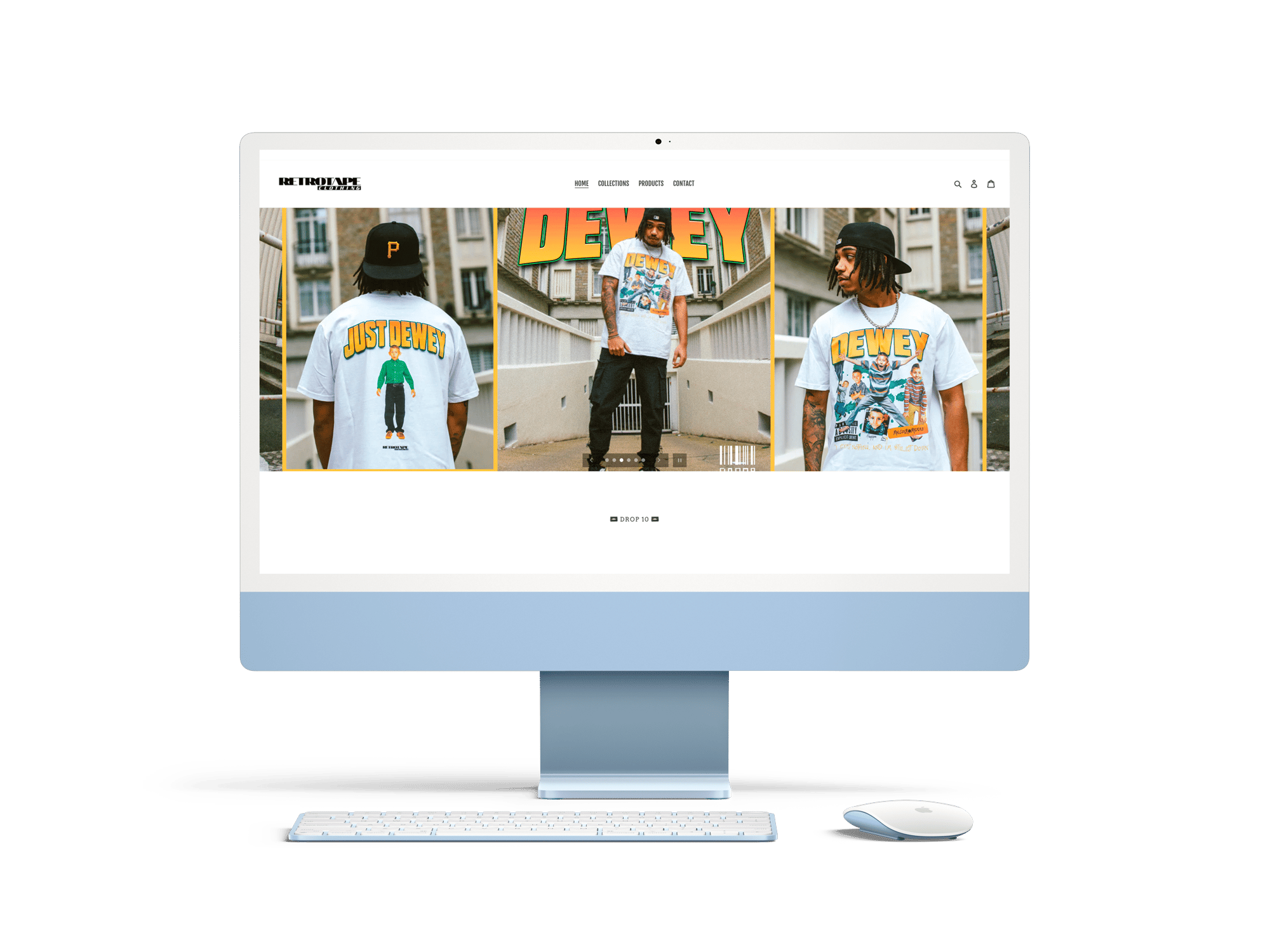 Retrotape Clothing - Site Ecommerce - Crescent Communication